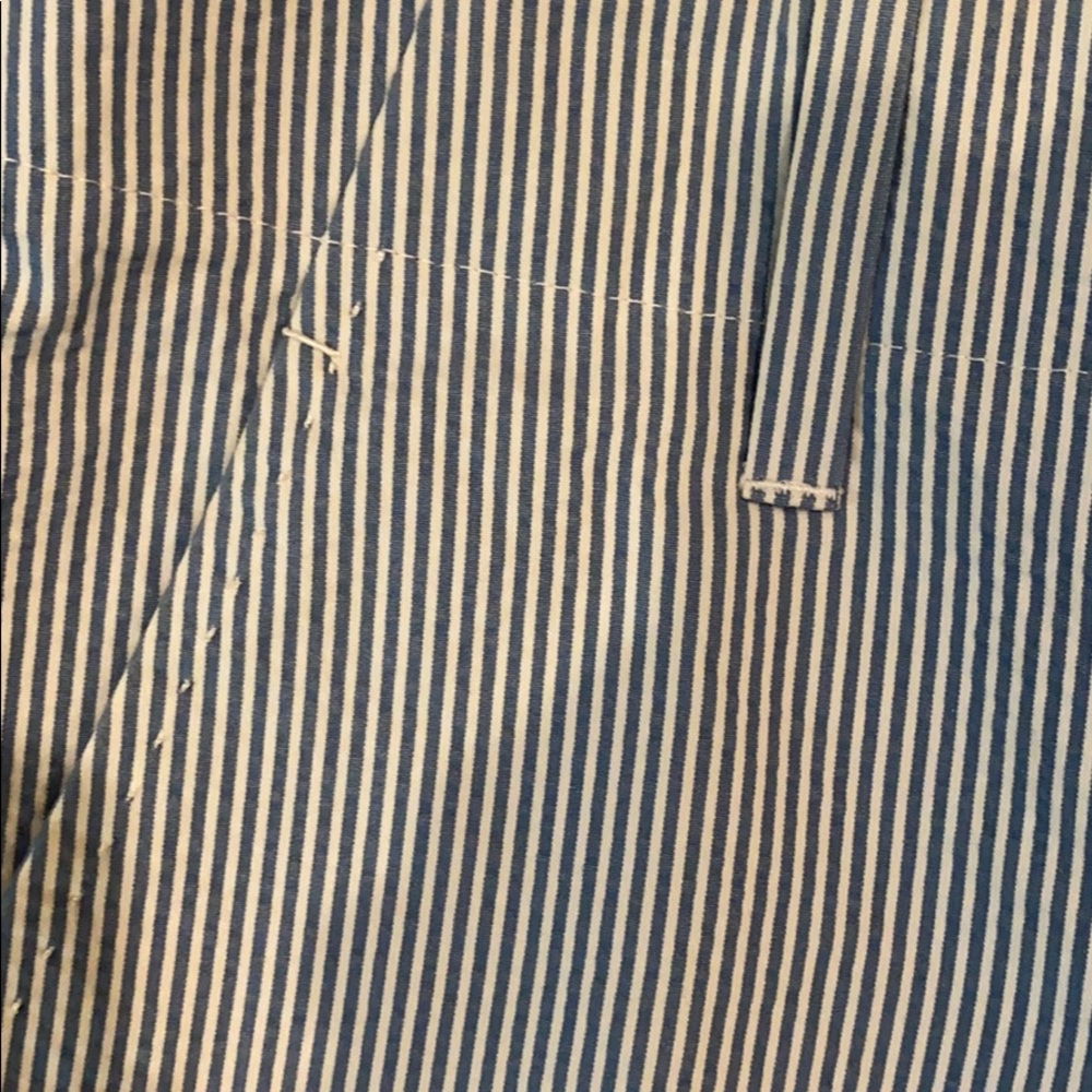 ELIE TAHARI SEERSUCKER BLUE & WHITE SLACKS - Picture 5 of 10